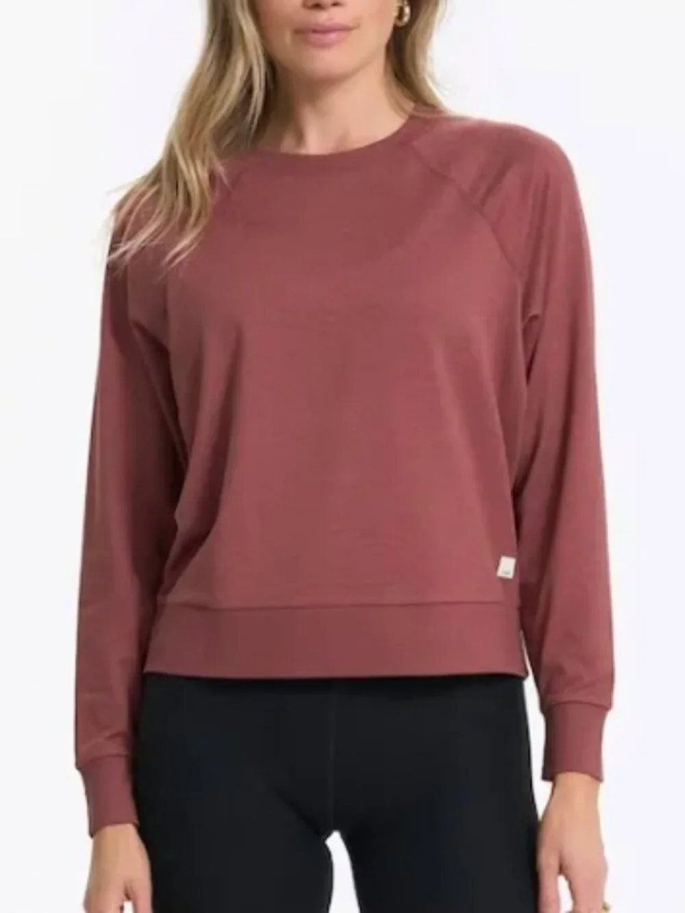 Vuori Long Sleeve Halo Crew // Size L // Rosewood Heather // VGUC - Picture 5 of 5